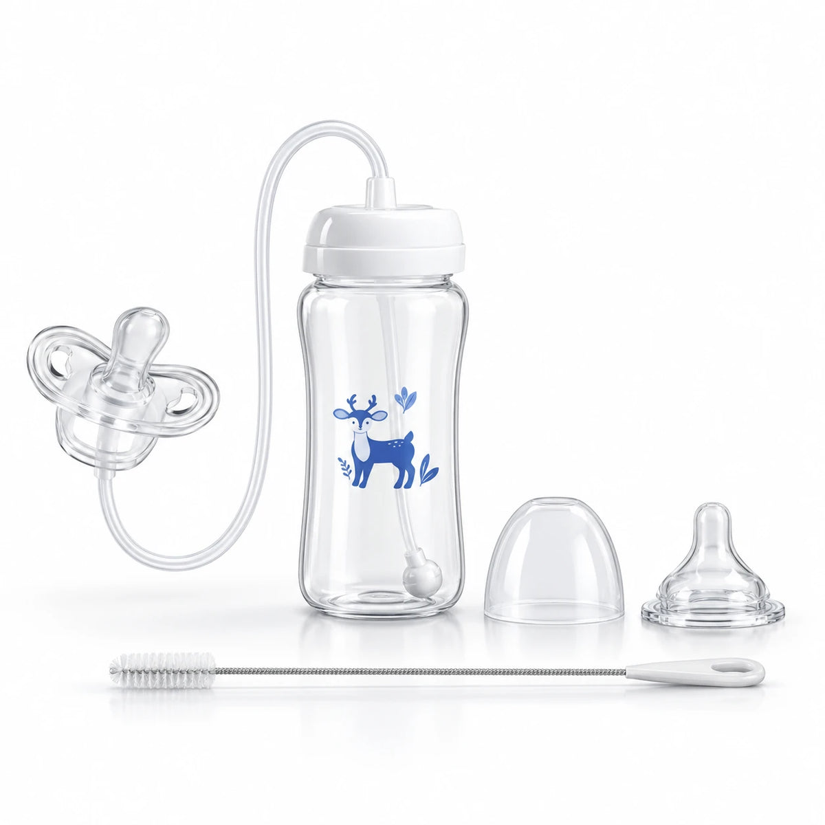 Biberón NubiSip, diseño de ciervo azul